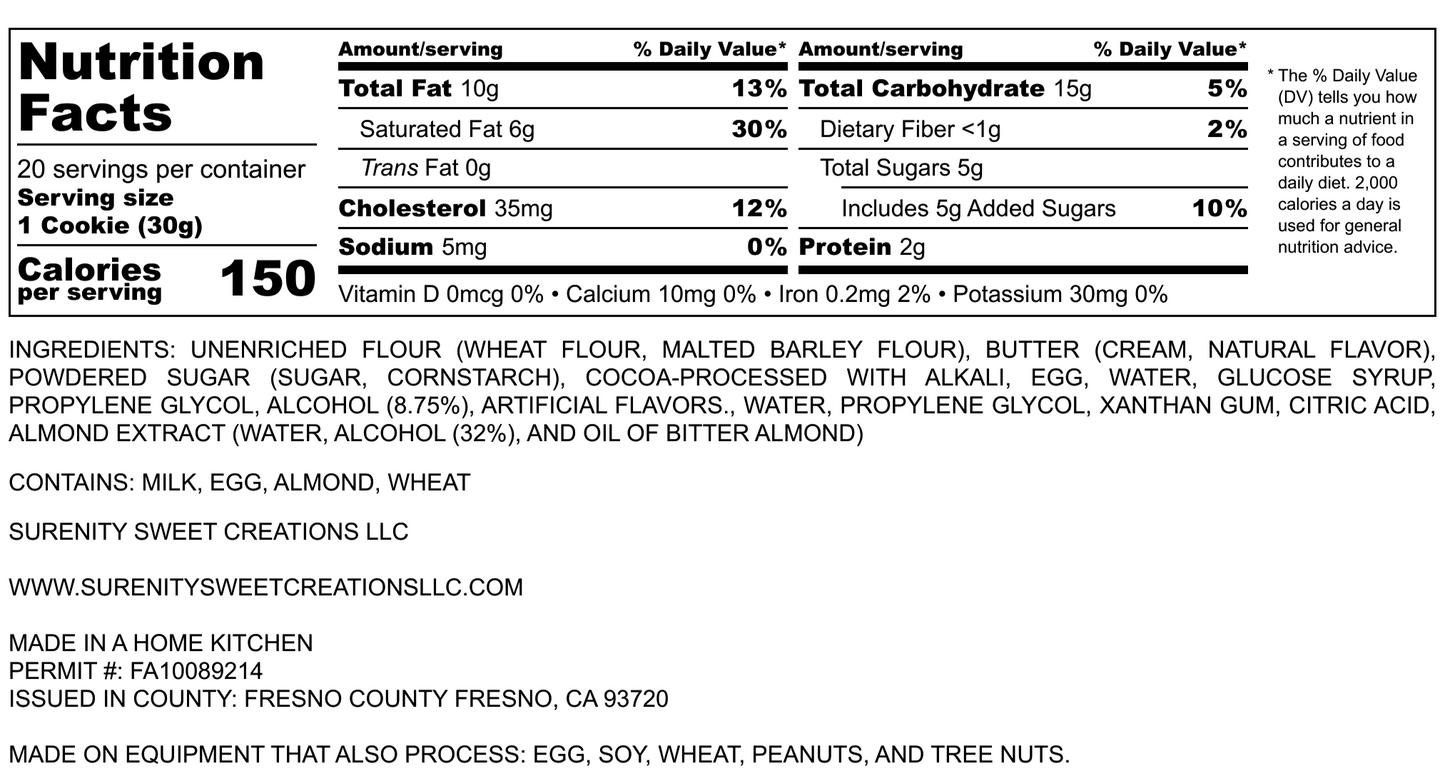 Tea Butter Cookies (Chocolate)