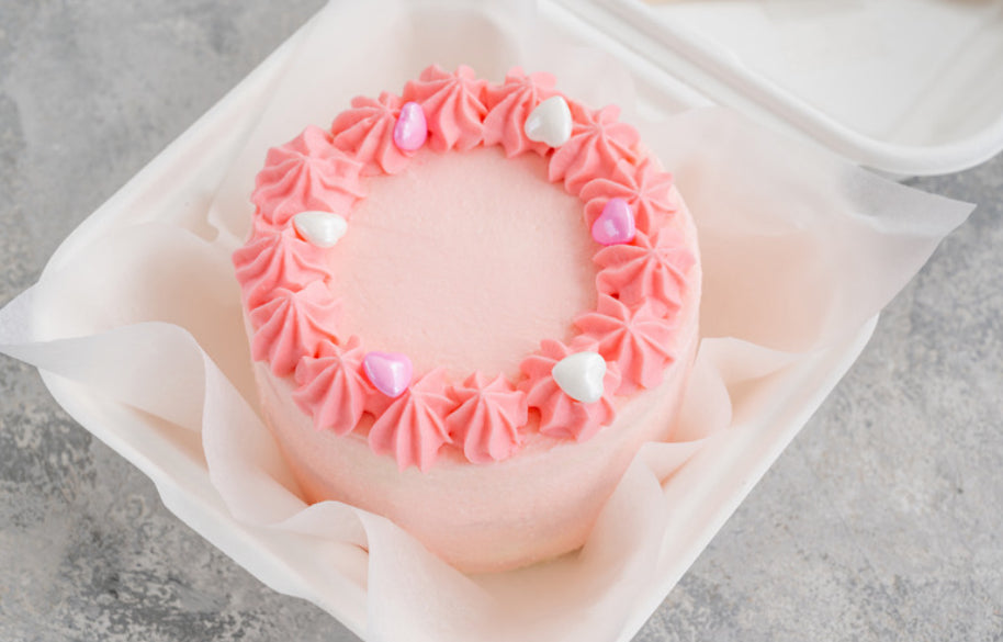 Birthday Funfetti Bento Cake 5" and 2 Cupcake Bundle