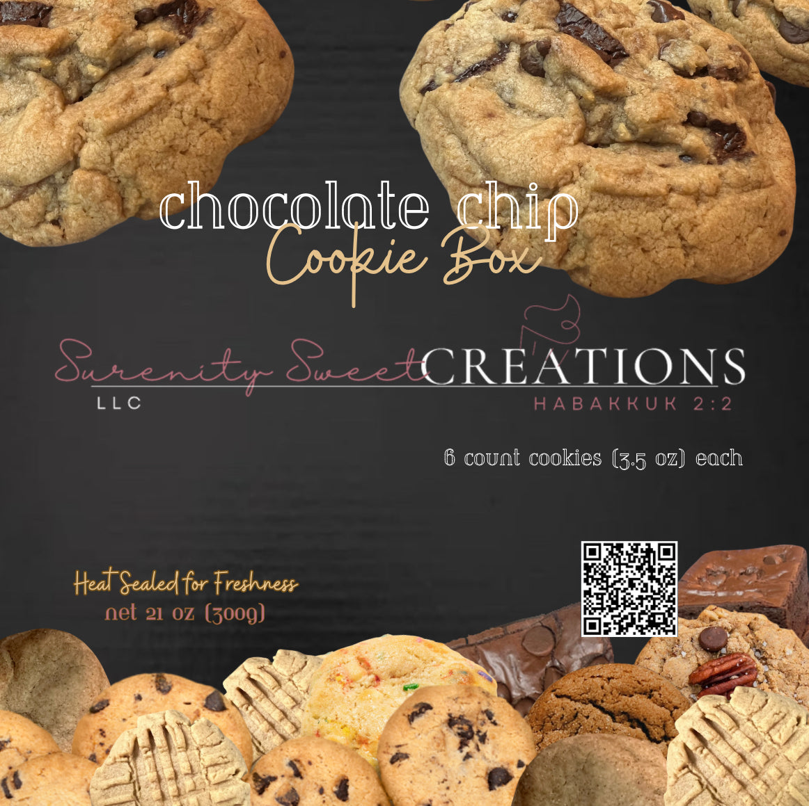 5.5 oz Chocolate Chip Cookie Box Subscription 5-20% Off (One Dozen)