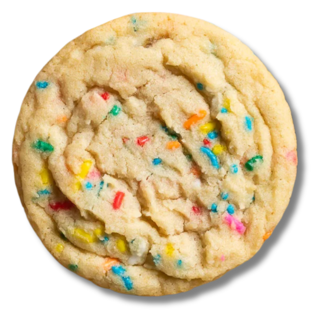 3.5 oz Birthday Funfetti Cookie Box Subscription 5-20% Off (One Dozen)