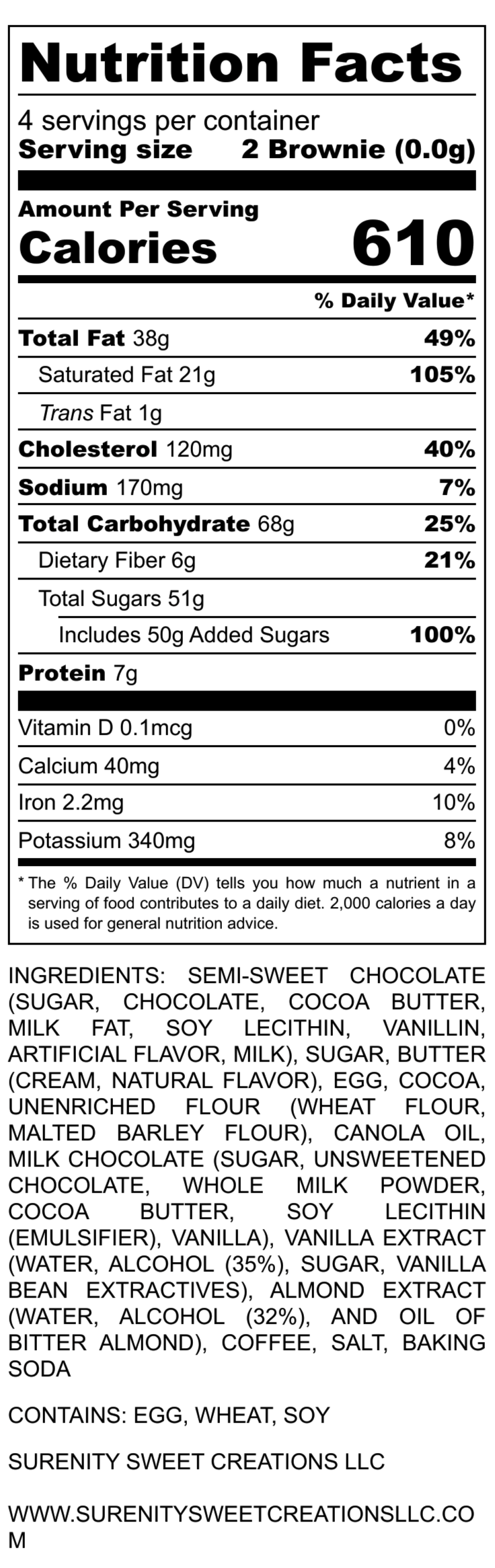 Brownie Blends Triple Chocolate (4 Count)