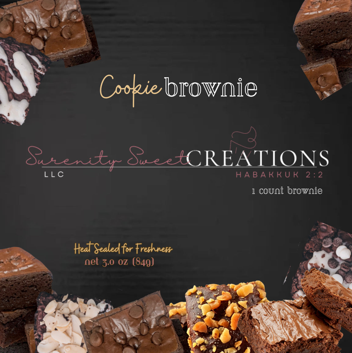 Cookie Brownie (1 Count) | Surenity Sweet Creations LLC