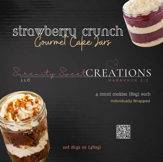 Strawberry Crunch Cake Jar (Half 16 oz)