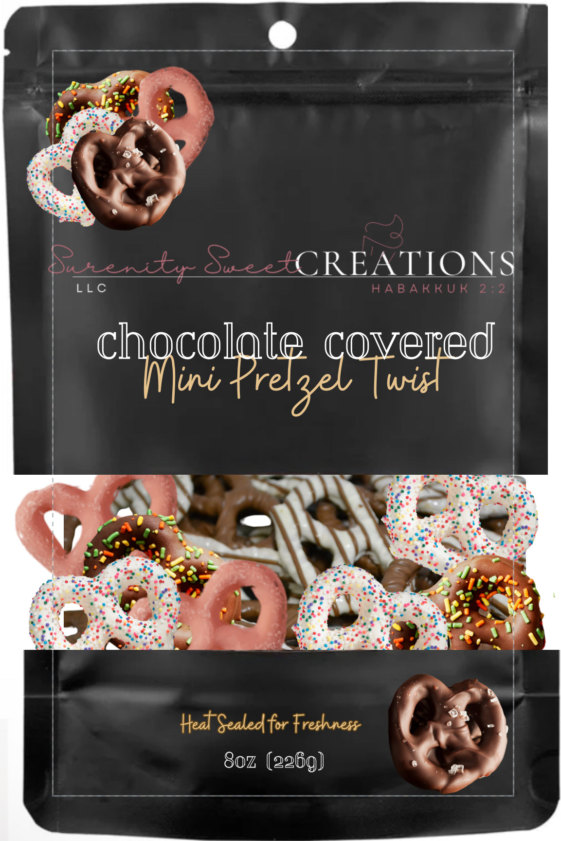 Chocolate Covered Mini Pretzel Twist