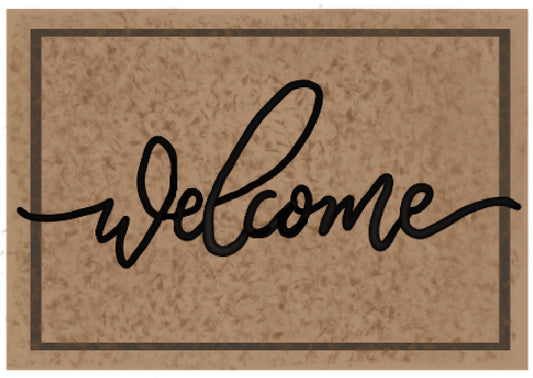 Real Estate Welcome Mat Sugar Cookies (A) - Medium 3.5"