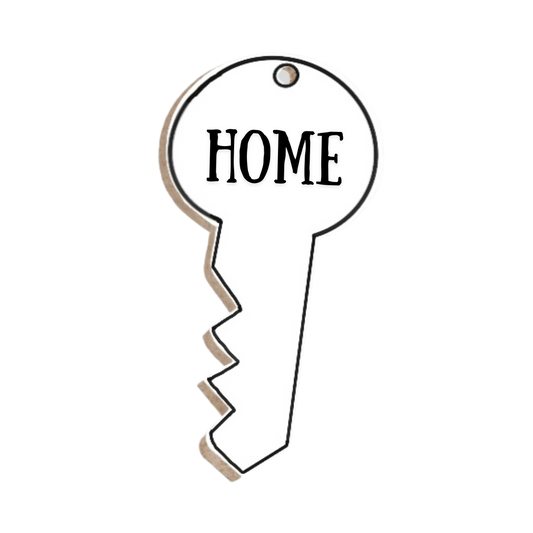 Real Estate Round Key "Home" Sugar Cookies (A) - Medium 3.5"