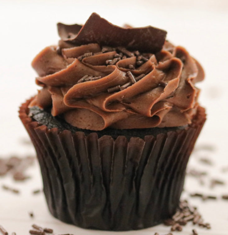 Triple Chocolate Standard Simple Cupcake (Pack of 12)